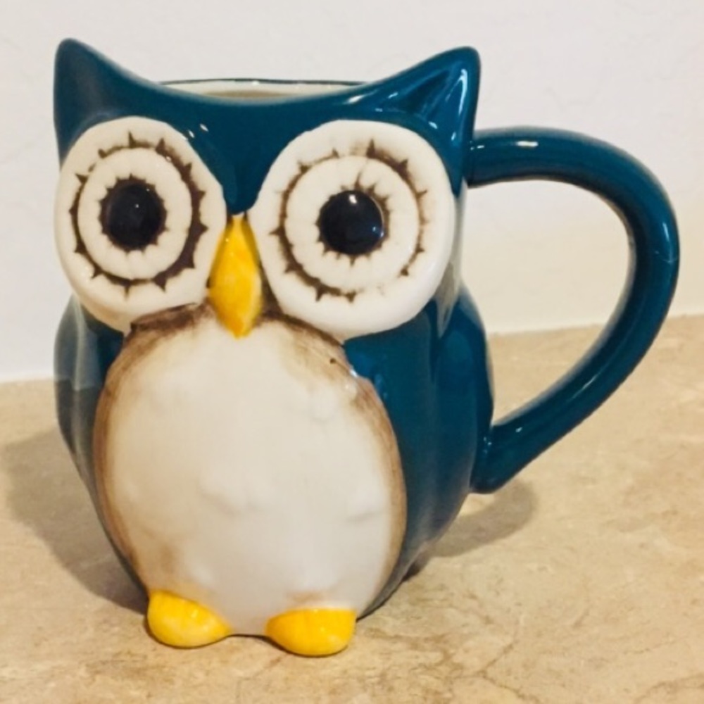 Cute Owl Coffee Mug 3D Adorable New - Picture 1 of 8